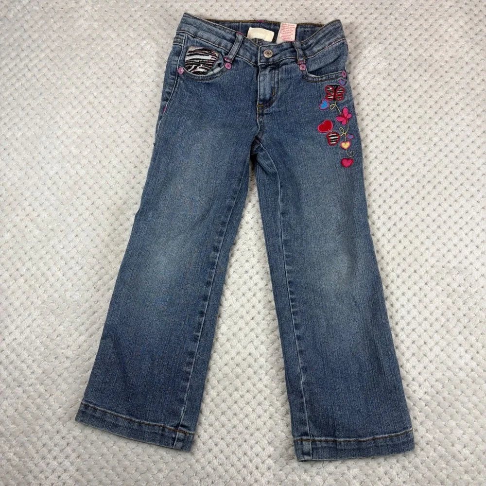 Zana Di Y2K embroidered girls jeans, size 5